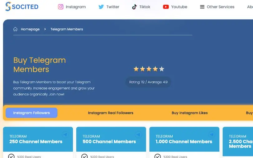 7 Best Sites to Buy Telegram Channel Members 3